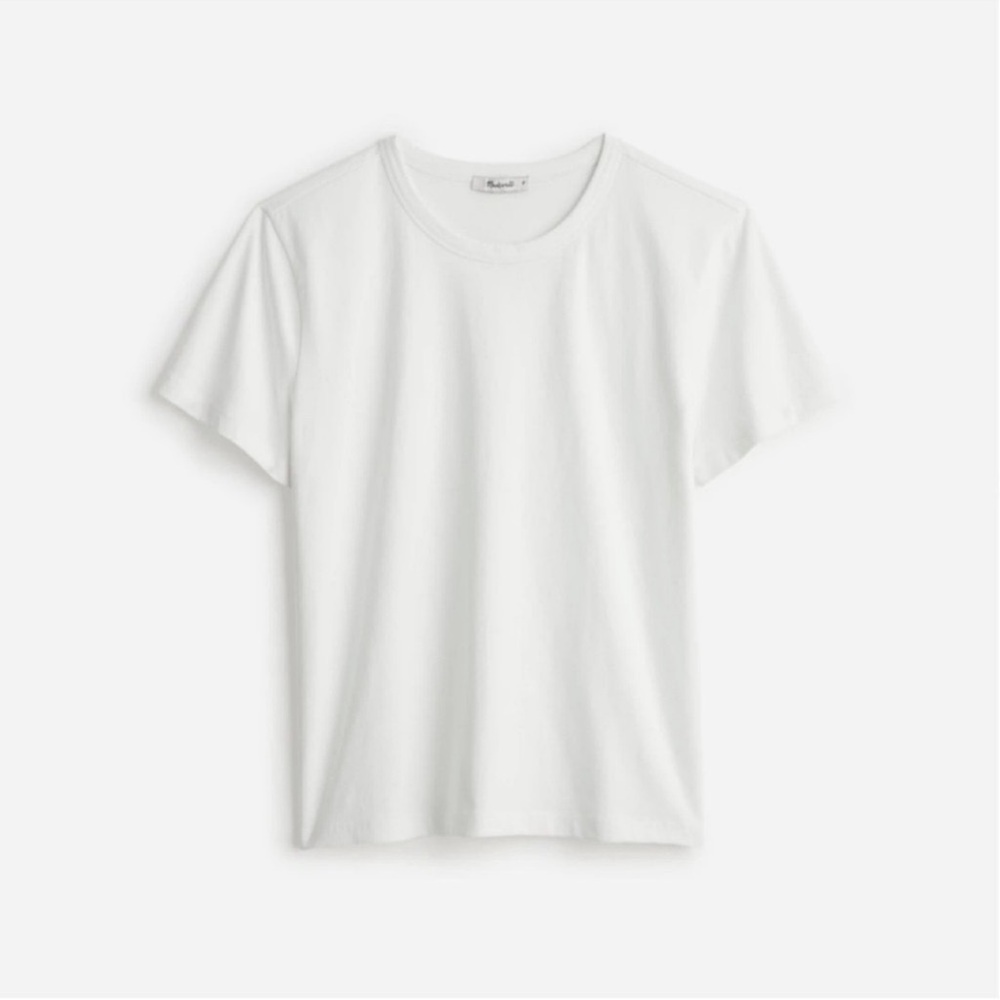 Madewell The Perfect Crewneck Tee in Allday Jersey
